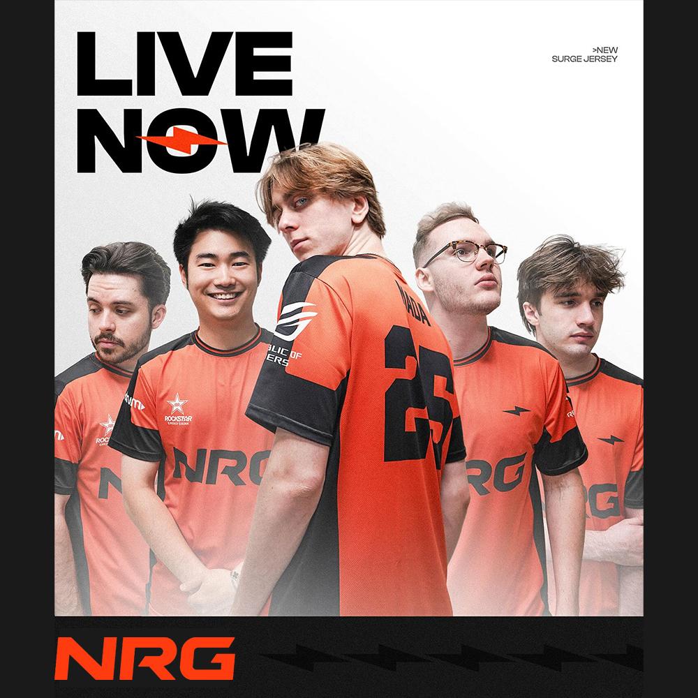Street Fashion In Paris - เสื้อยืดแขนสั้น NRG Esports Surge Jersey Valorant