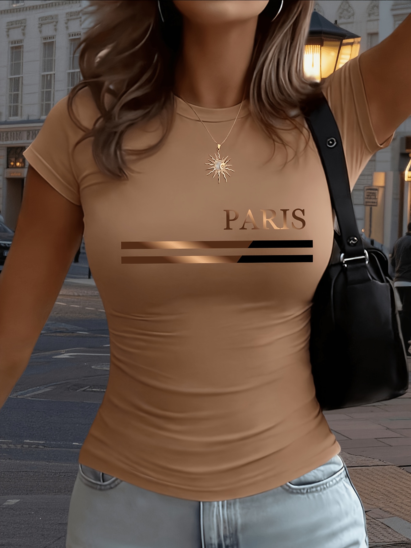 เสื้อยืดพิมพ์ลายปารีสอิตาลีสำห - Street Fashion In Paris บทวิจารณ์และราคา