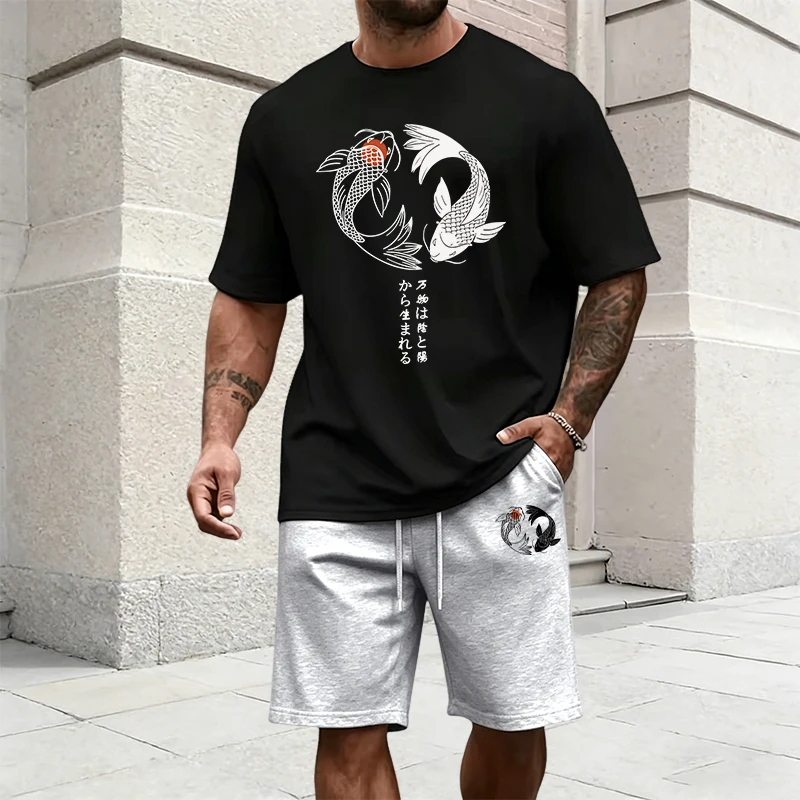 ชุดวอร์มลายหยินหยางสไตล์ญี่ปุ่ - Street Fashion Male บทวิจารณ์และราคา