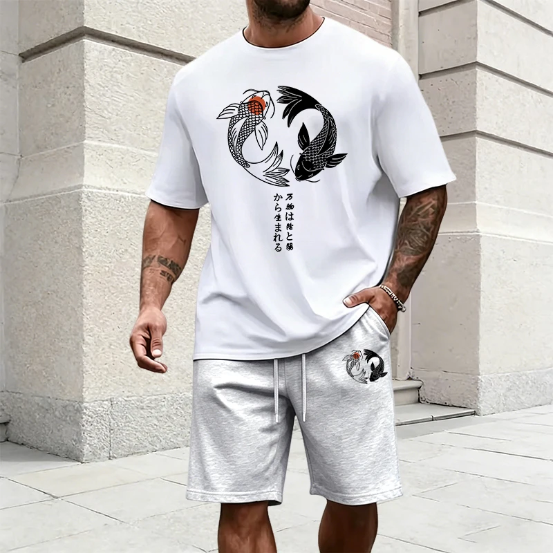 ชุดวอร์มลายหยินหยางสไตล์ญี่ปุ่ - Street Fashion Male บทวิจารณ์และราคา