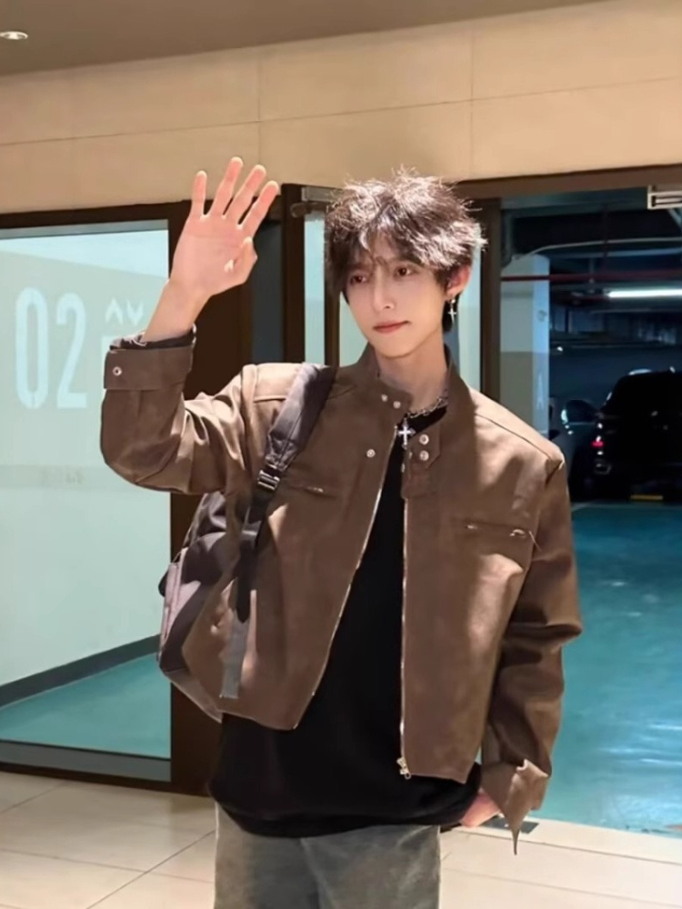 แจ็คเก็ตหนัง PU สไตล์เท่ห์แนวส - Street Fashion Japan Brand บทวิจารณ์และราคา