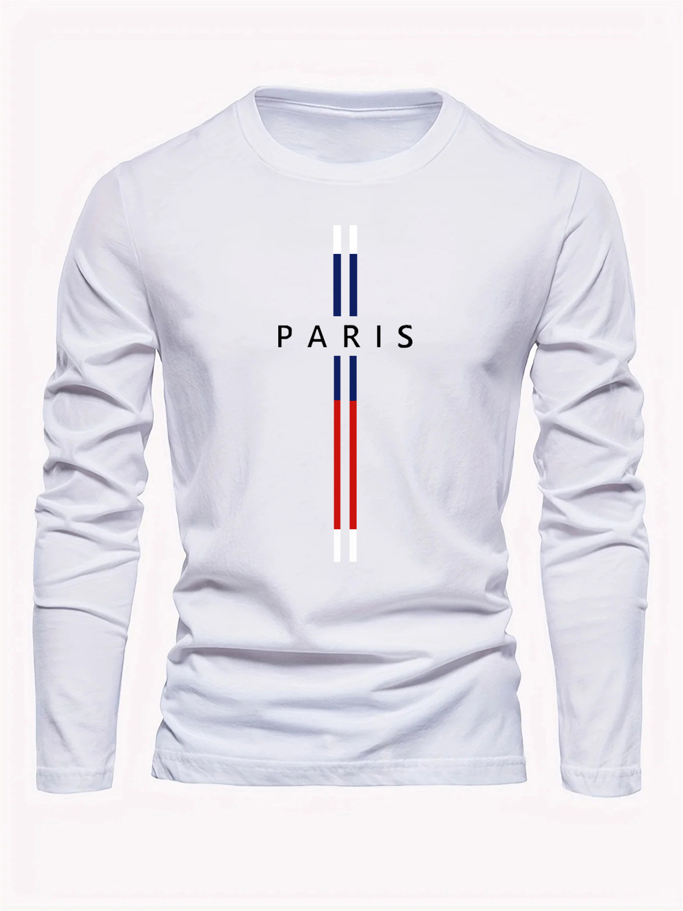 เสื้อยืดแขนยาวคอกลมพิมพ์ลายกรา - Street Fashion In Paris บทวิจารณ์และราคา