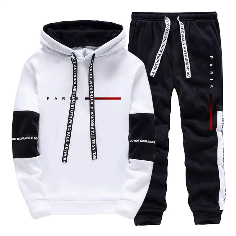 ชุดฮู้ดดี้แฟชั่นสไตล์ปารีสสำหร - Street Fashion Male บทวิจารณ์และราคา