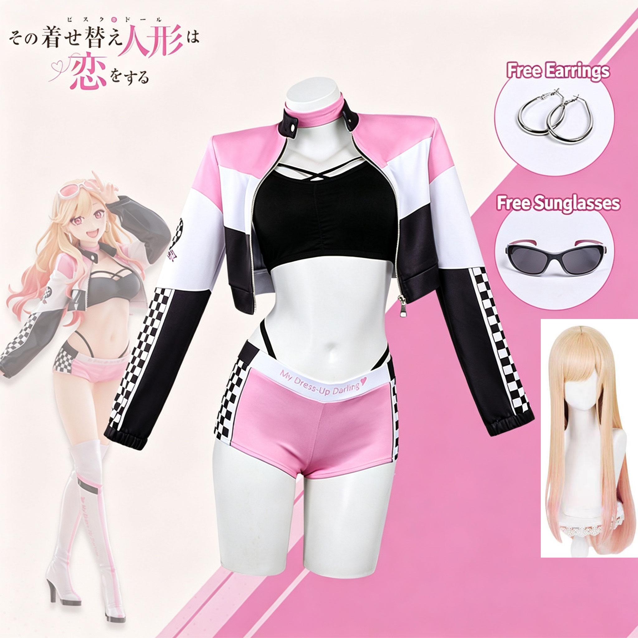 อะนิเมะมายเดรสอัพ ดาร์ลิ่ง วิก - Street Fashion Female บทวิจารณ์และราคา