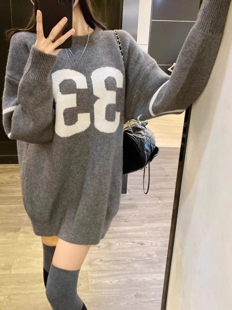 เสื้อสเวตเตอร์ถักสไตล์วินเทจ Y - Fashion Streetwear บทวิจารณ์และราคา
