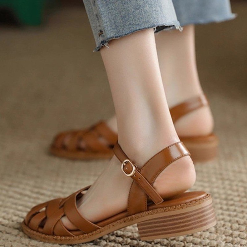 รองเท้าหญิง 2025 สายคล้องคอผู้ - Street Fashion Female บทวิจารณ์และราคา