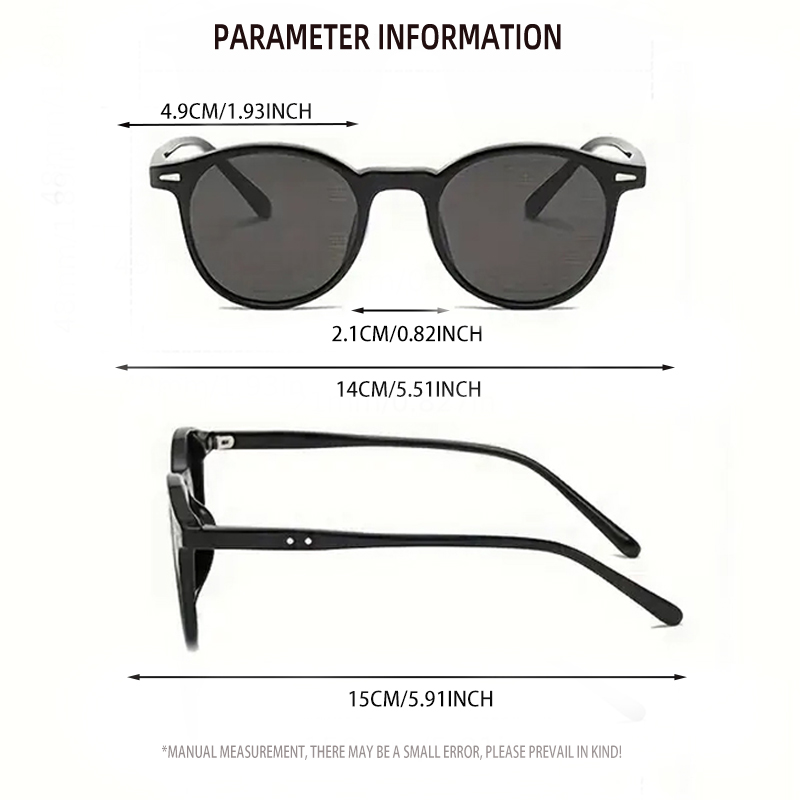 แว่นตาทรงกลมแฟชั่น 4 แพ็ค ทันส - Street Fashion Photography บทวิจารณ์และราคา
