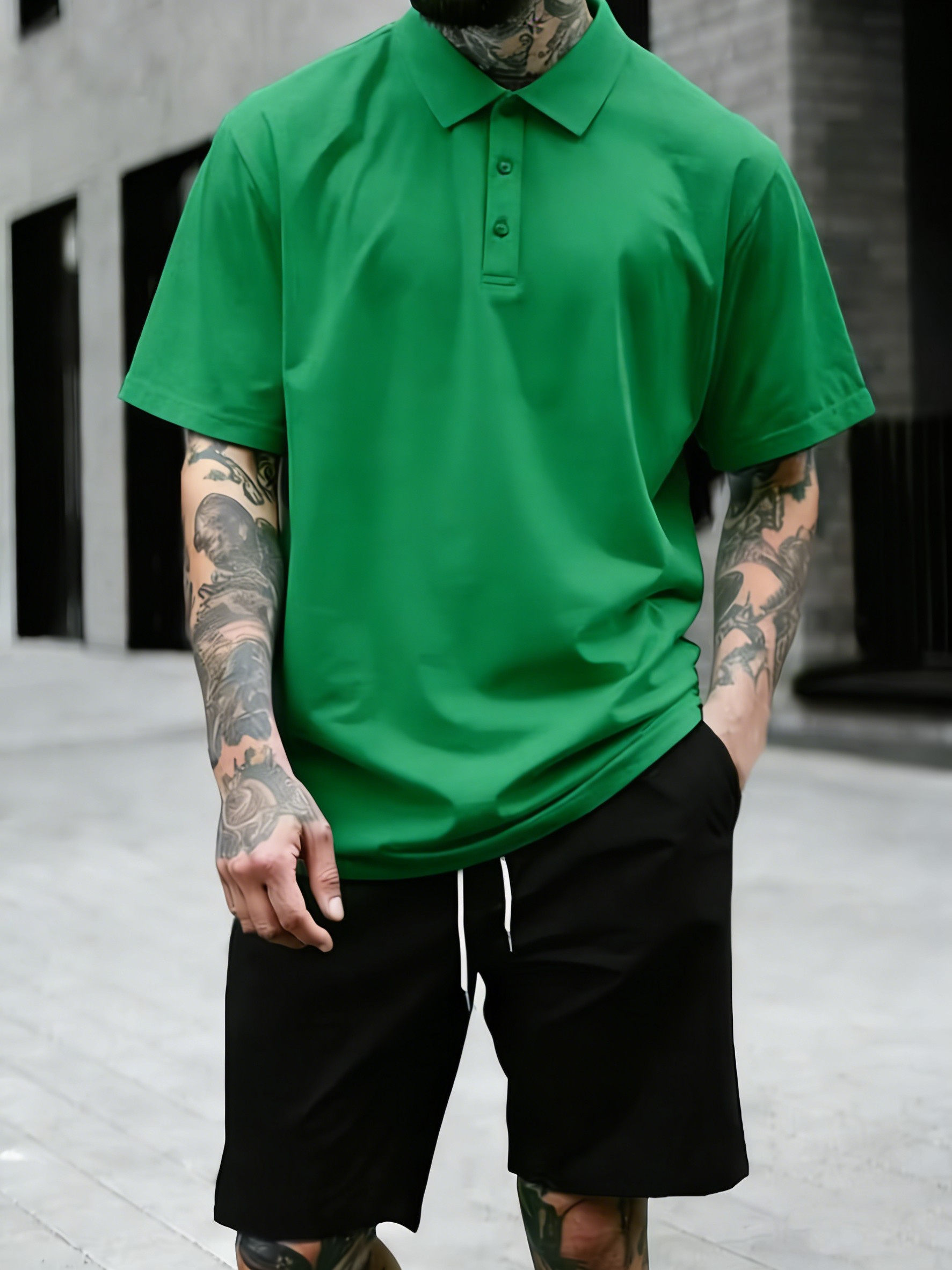 เสื้อโปโลหลวมๆ สีสันสดใส 4 สี  - Street Fashion Culture บทวิจารณ์และราคา