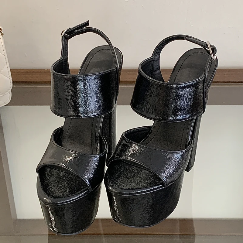 รองเท้าแตะรัดส้นแบบเปิดนิ้วเท้ - Street Fashion Shoes บทวิจารณ์และราคา