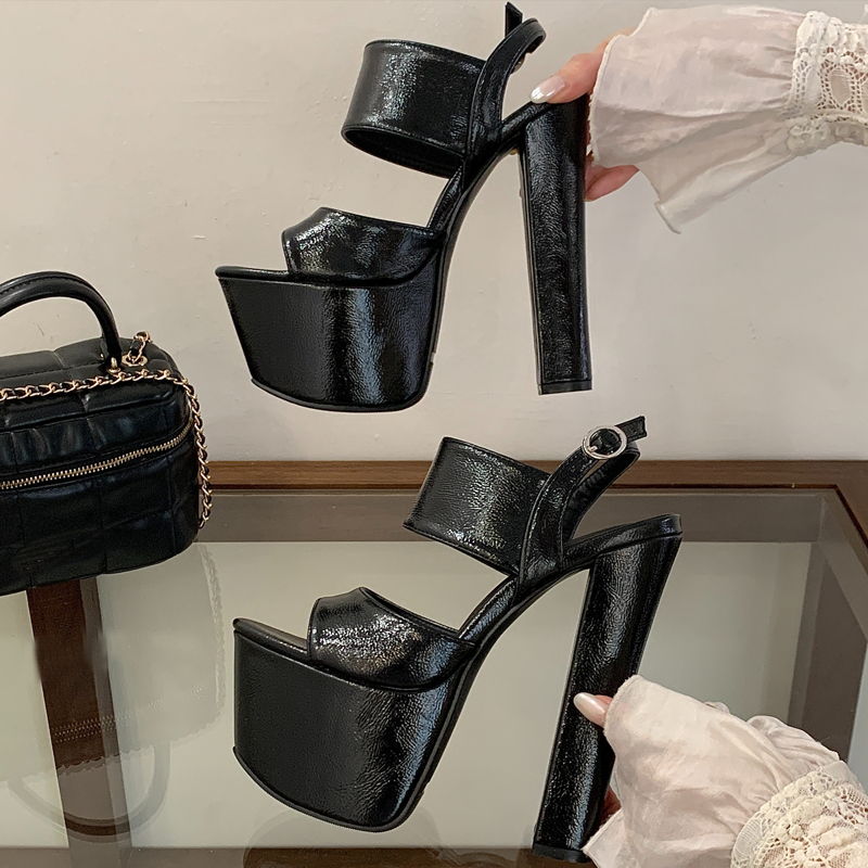 รองเท้าแตะรัดส้นแบบเปิดนิ้วเท้ - Street Fashion Shoes บทวิจารณ์และราคา