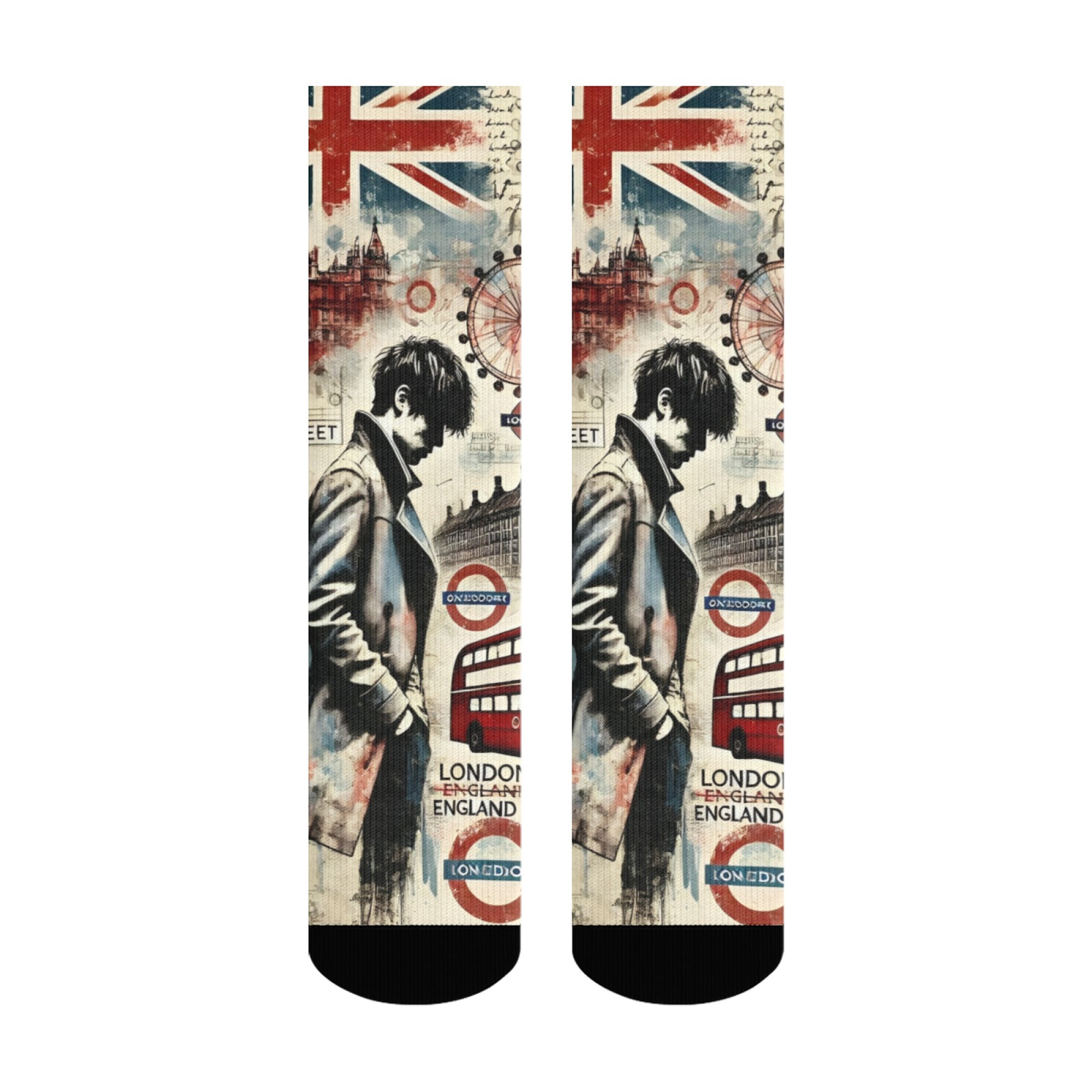 ถุงเท้าผู้ชายลาย London Melanc - Street Fashion In London บทวิจารณ์และราคา