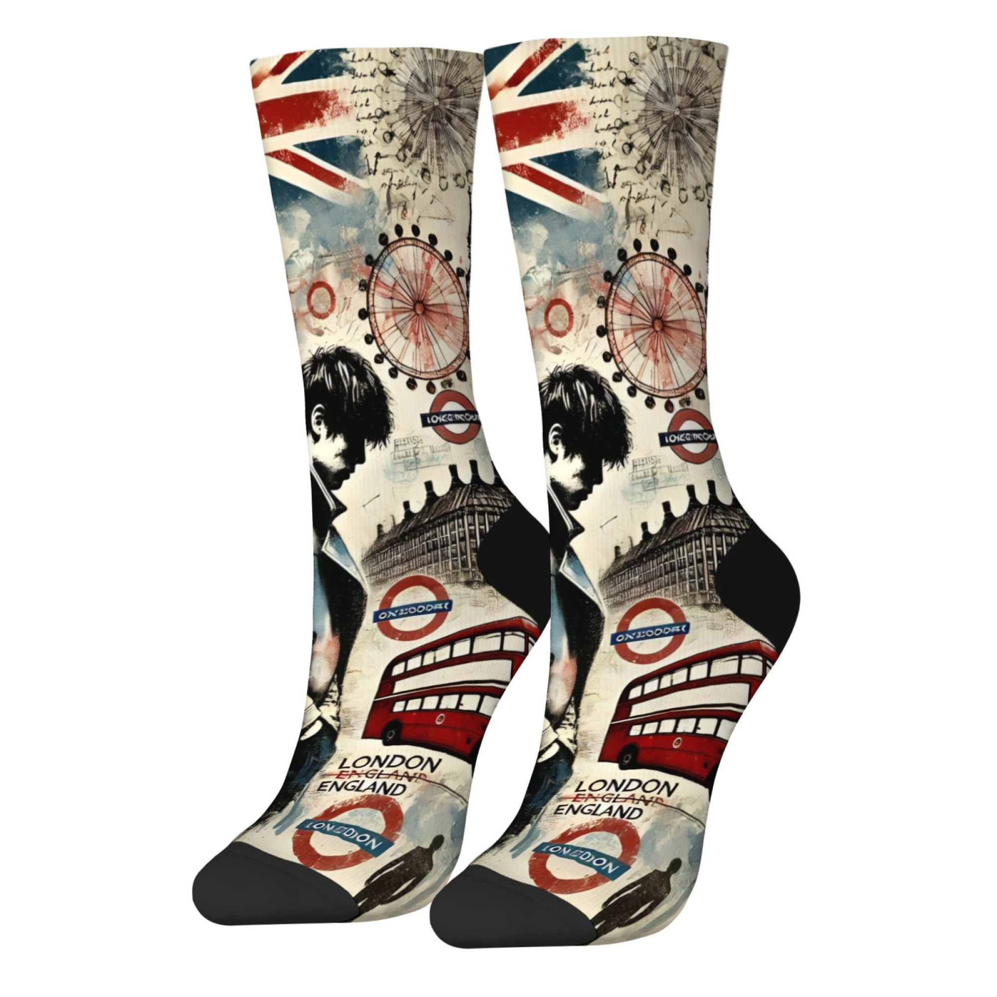 ถุงเท้าผู้ชายลาย London Melanc - Street Fashion In London บทวิจารณ์และราคา