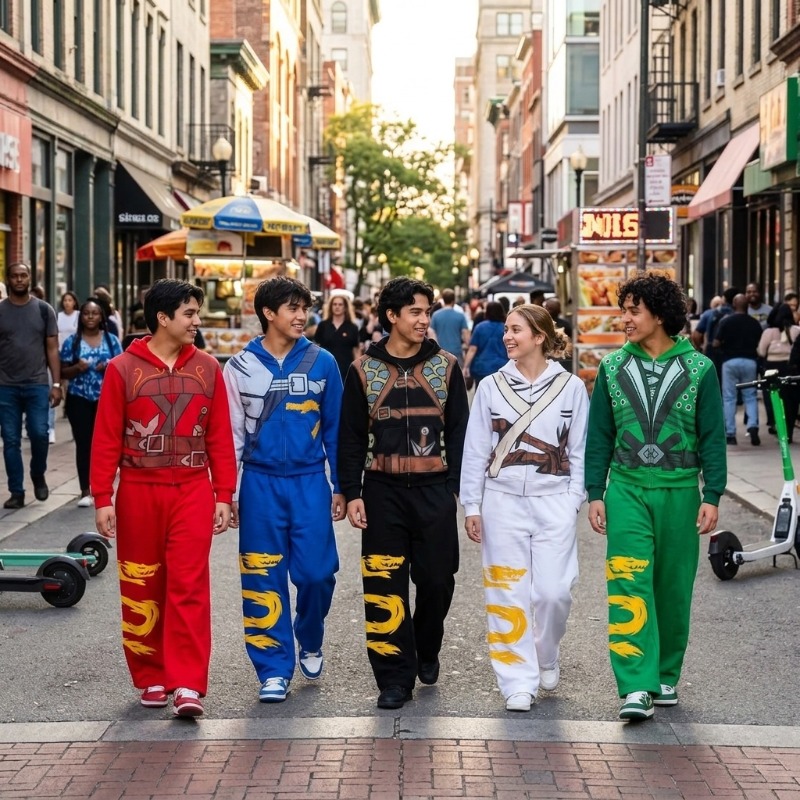 ชุดฮู้ดดี้นินจาวอริเออร์ลายมัง - Street Fashion Male บทวิจารณ์และราคา