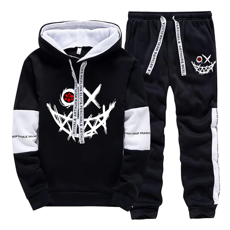 ชุดเซ็ตผู้ชาย/เสื้อฮู้ด/กางเกง - Street Fashion Male บทวิจารณ์และราคา