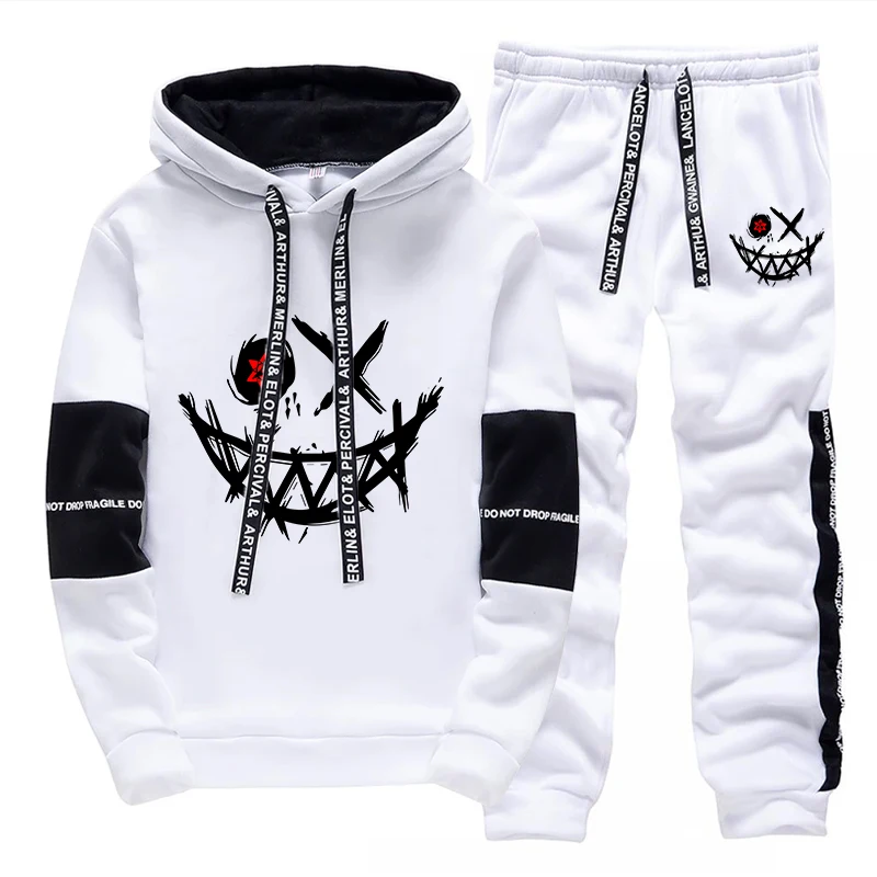 ชุดเซ็ตผู้ชาย/เสื้อฮู้ด/กางเกง - Street Fashion Male บทวิจารณ์และราคา