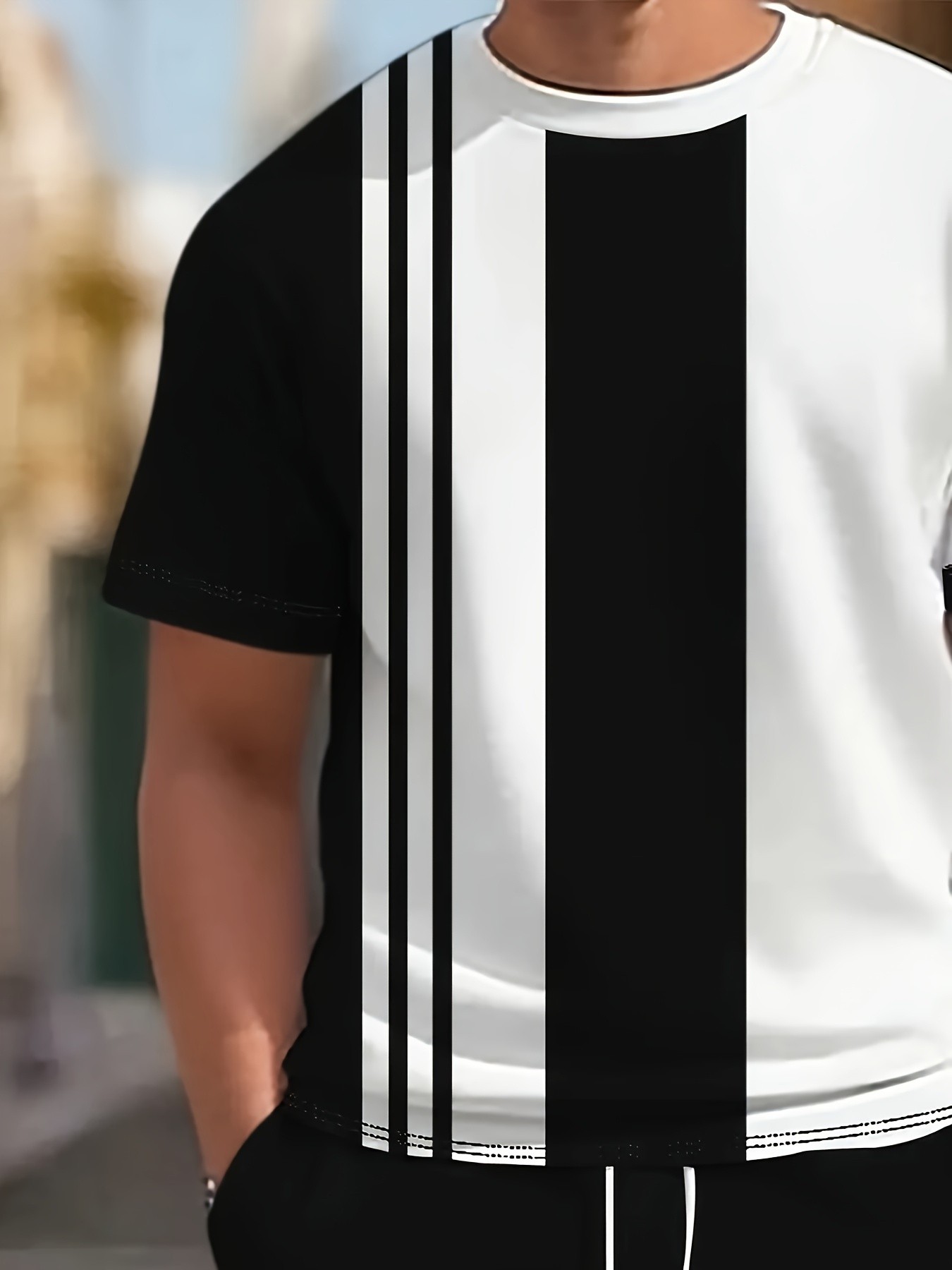 ชุดเซ็ตเสื้อแขนสั้นกางเกงขายาว - Street Fashion Male บทวิจารณ์และราคา