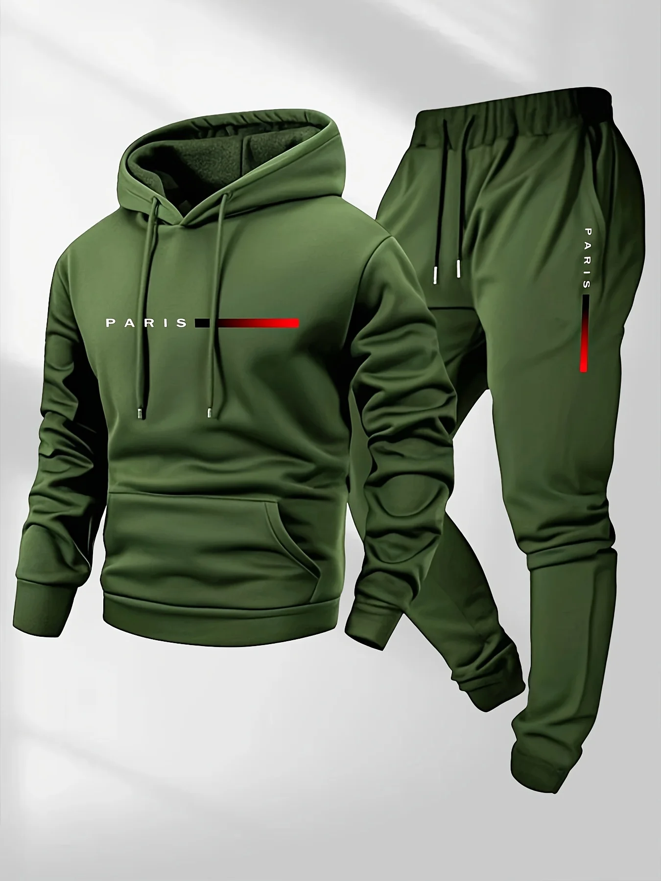ชุดกีฬาพิมพ์ลายตัวอักษรแฟชั่นส - Street Fashion Male บทวิจารณ์และราคา