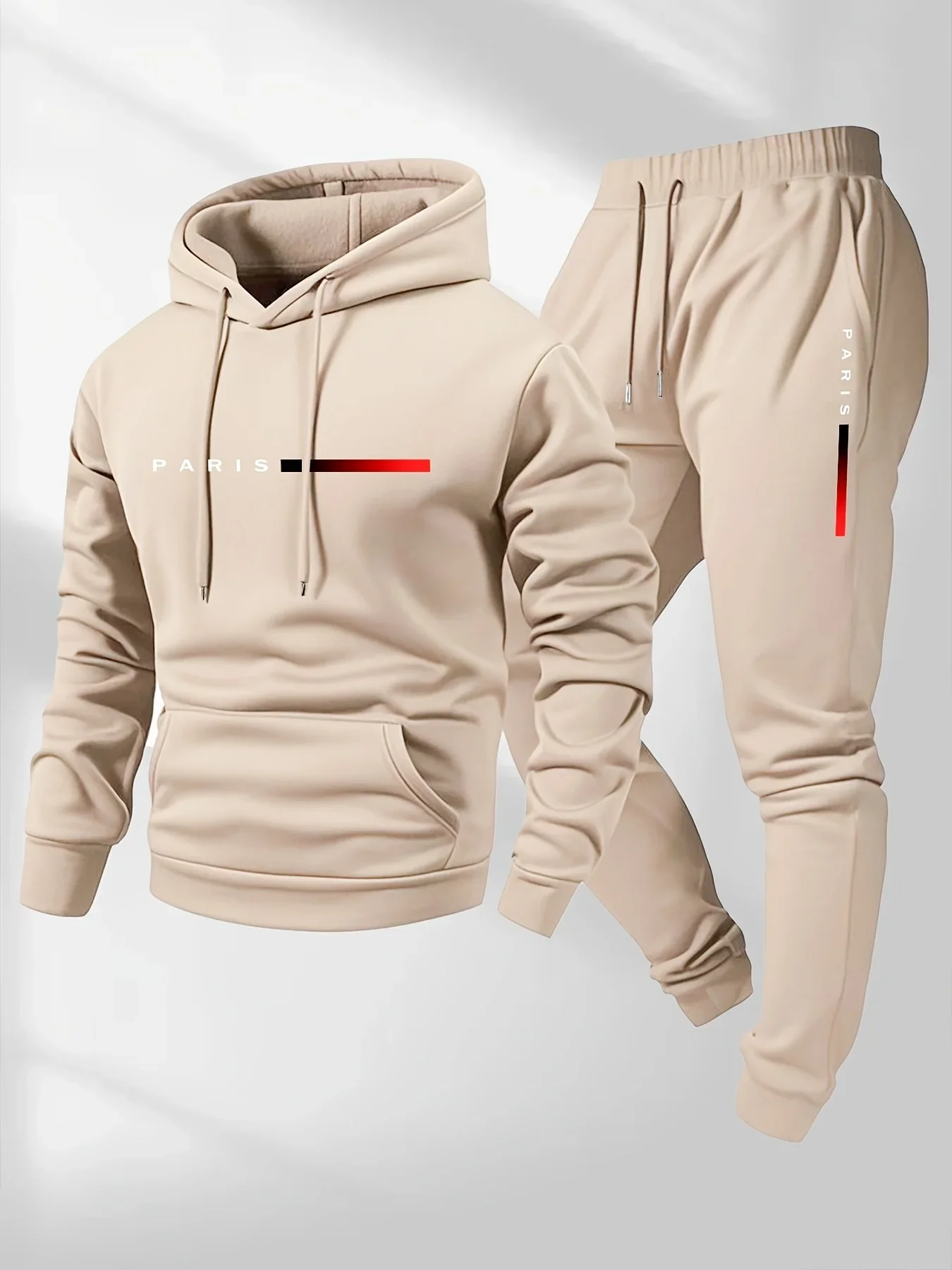 ชุดกีฬาพิมพ์ลายตัวอักษรแฟชั่นส - Street Fashion Male บทวิจารณ์และราคา