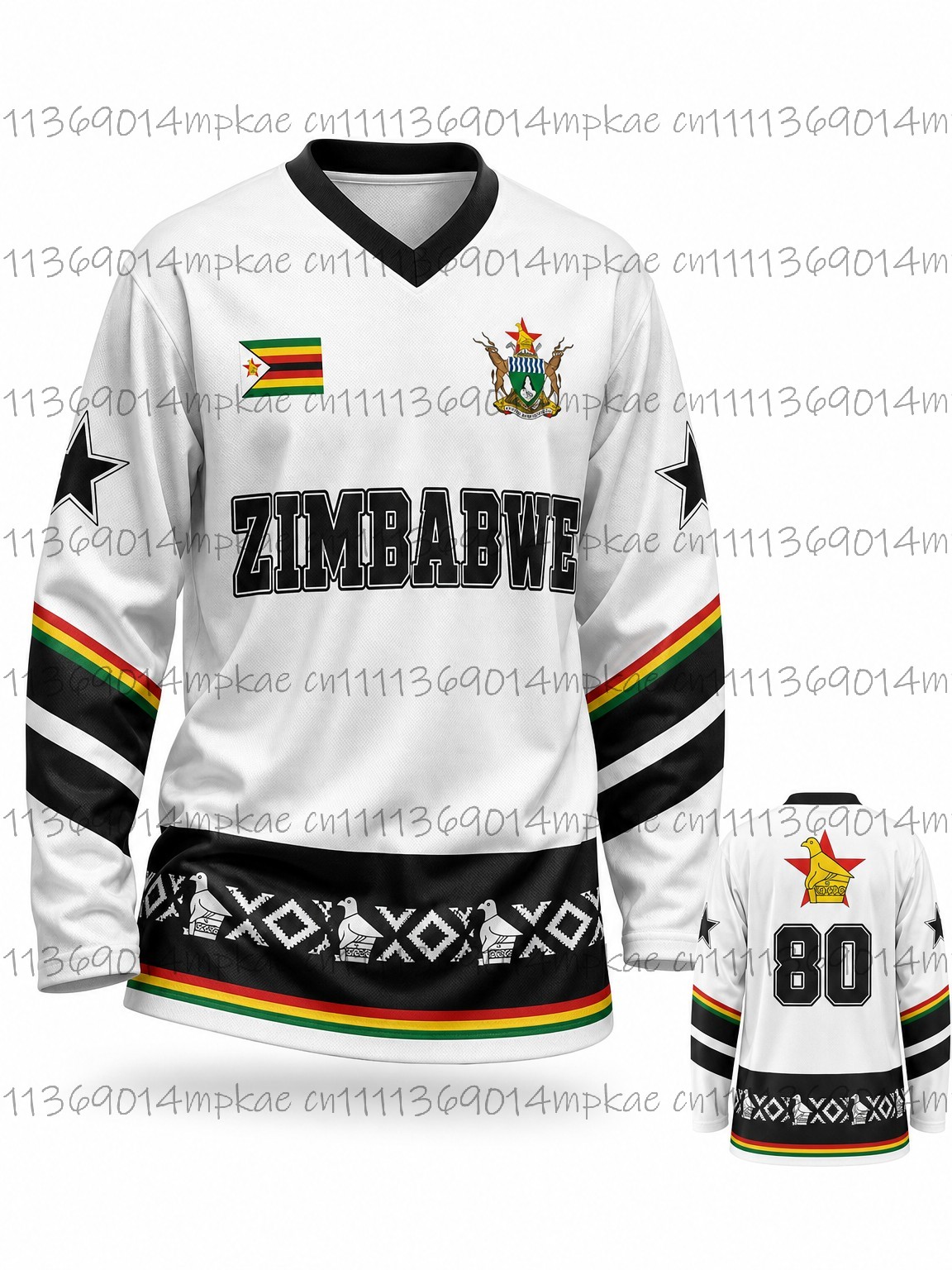 เสื้อยืดแขนยาวคอวีพิมพ์ลายสไตล - Street Fashion In China บทวิจารณ์และราคา